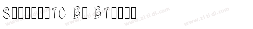 SymbollTC Bk BT字体转换